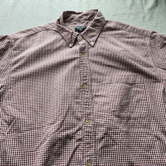 Ralph Lauren Jeans Shirt Mens XL Red Plaid Short Sleeve Button Down Cotton - Picture 2 of 11